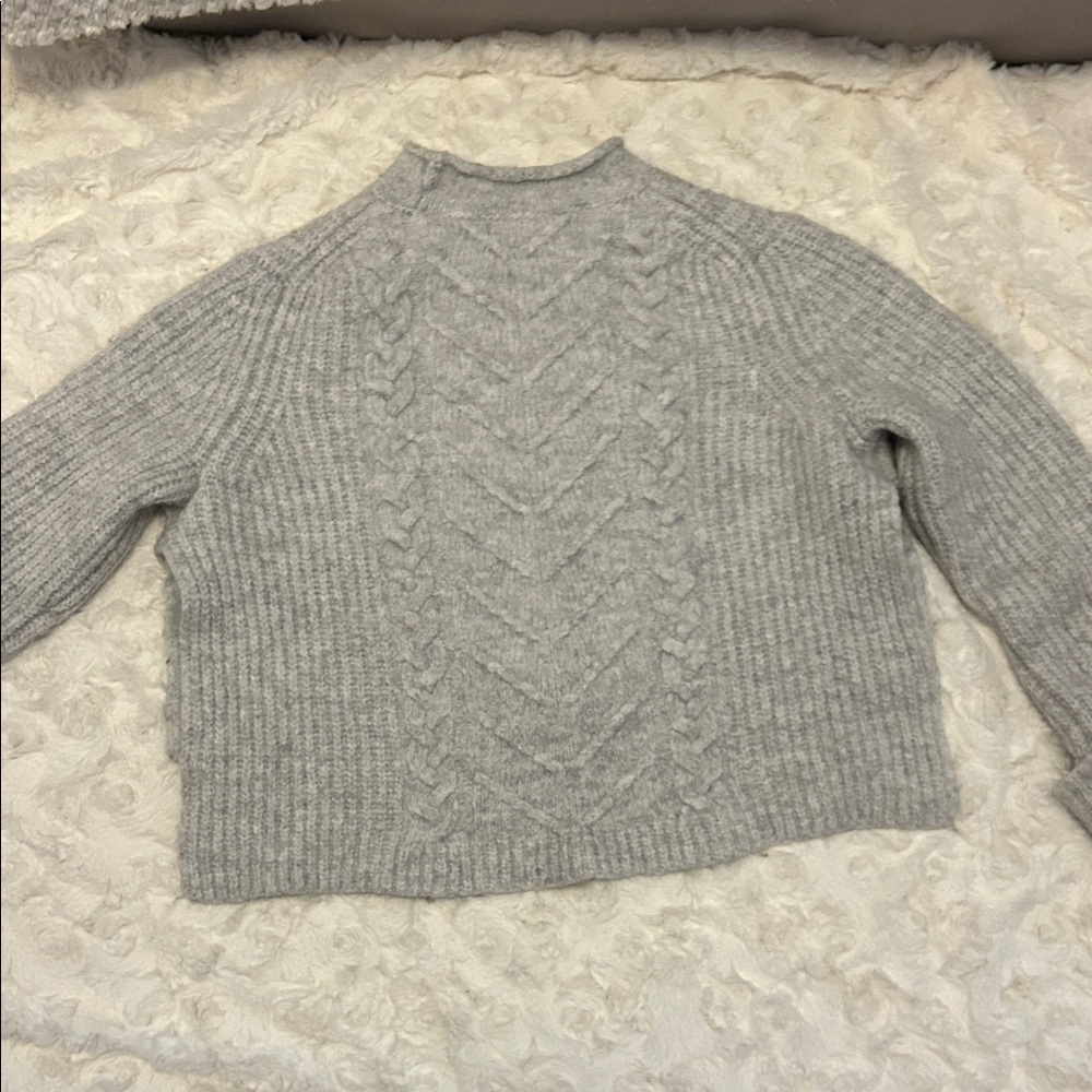 All Saints Light Gray Women's Knit Sweater Small - Picture 5 of 8
